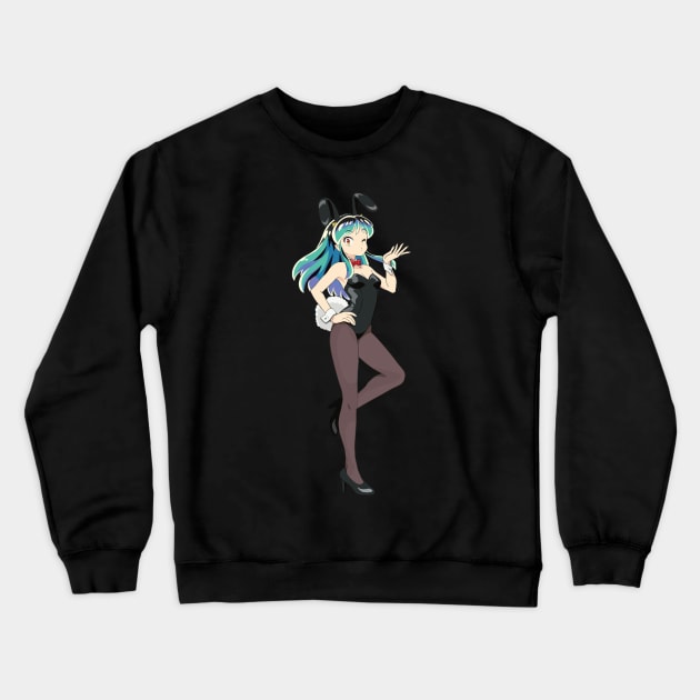 Sexy Bunny Urusei Crewneck Sweatshirt by JamesCMarshall